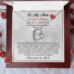 Personalised Roman Numeral Names Message Necklace Gift for Mom, Valentines Day Custom Gift, Mother's Day Gift To my Mom from Son