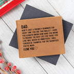 Wallet for Dad - Perfect Birthday, Valentine's Day, & Father's Day Gift from Son or Daughter, Dad Keepsake, Best Dad Ever, Gifts for Father