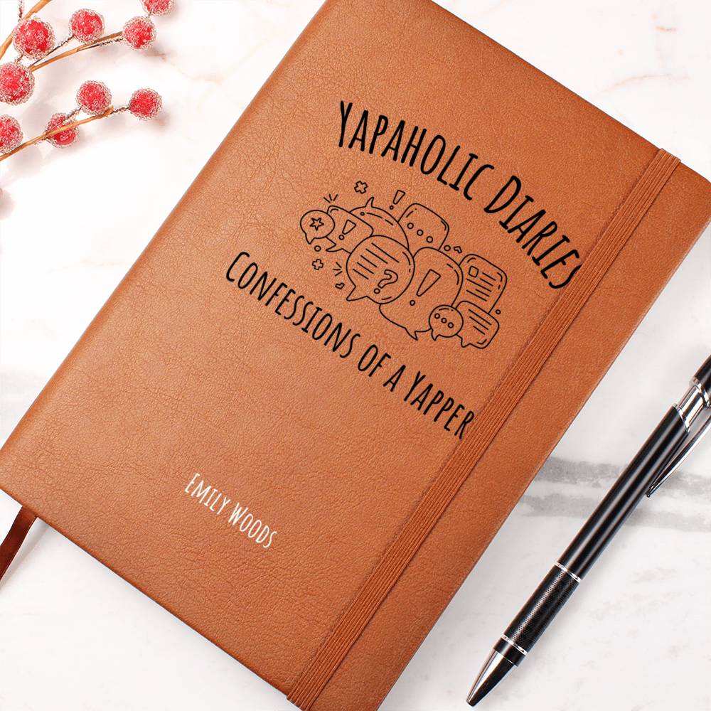 Yapaholic Confessions Professional Yapper Journal Gifts For Her Gift For Friend Sarcastic Meme Tee Funny Y2K Certified Yapper Diary