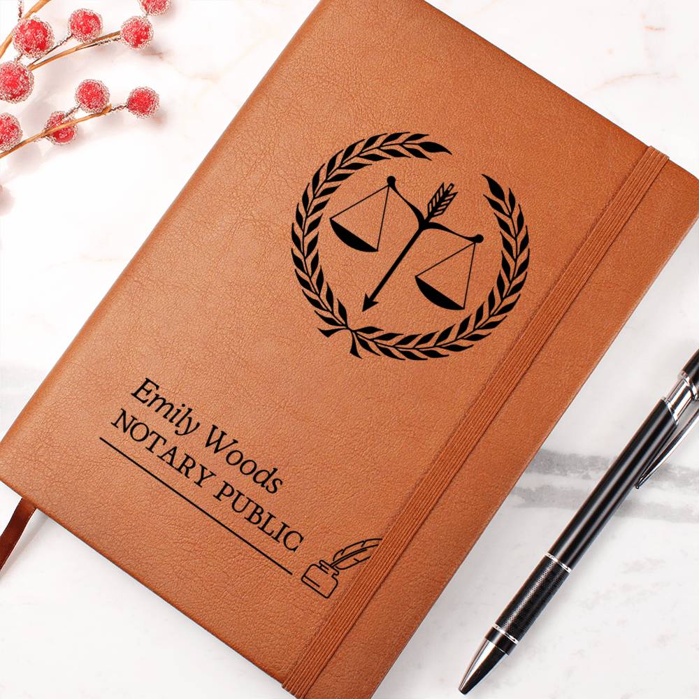 Gift for mobile notary, Loan Signing Agent Journal, Engraved Notary Journal,  Gift for Notary Public, Signing Service Journal, Mobile Notary,