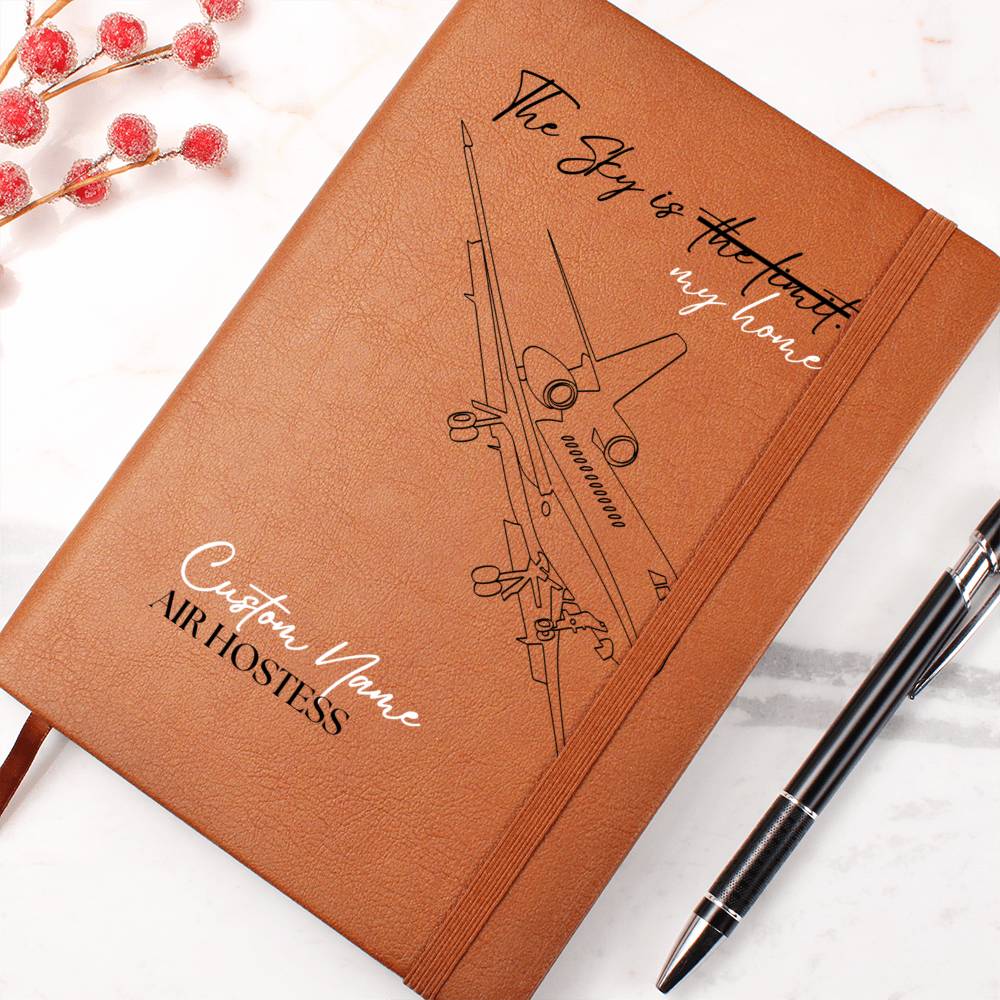 Flight Attendant Journal Gift, Gift for becoming flight attendant, Cabin crew Air Hostess Gift, stewardess Gift, airline aviation school