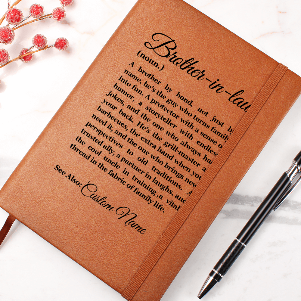 Birthday Gift for Brother in Law, Heartfelt Keepsake, Brother Journal, Brother in Law Appreciation, Thoughtful Sentimental Christmas Gift