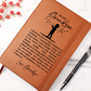 I Closed My Eyes Grandson Leather Journal, Sentimental Keepsake Gift for Grandson, Graduation Birthday Wedding Day Gift Proud Grandfather