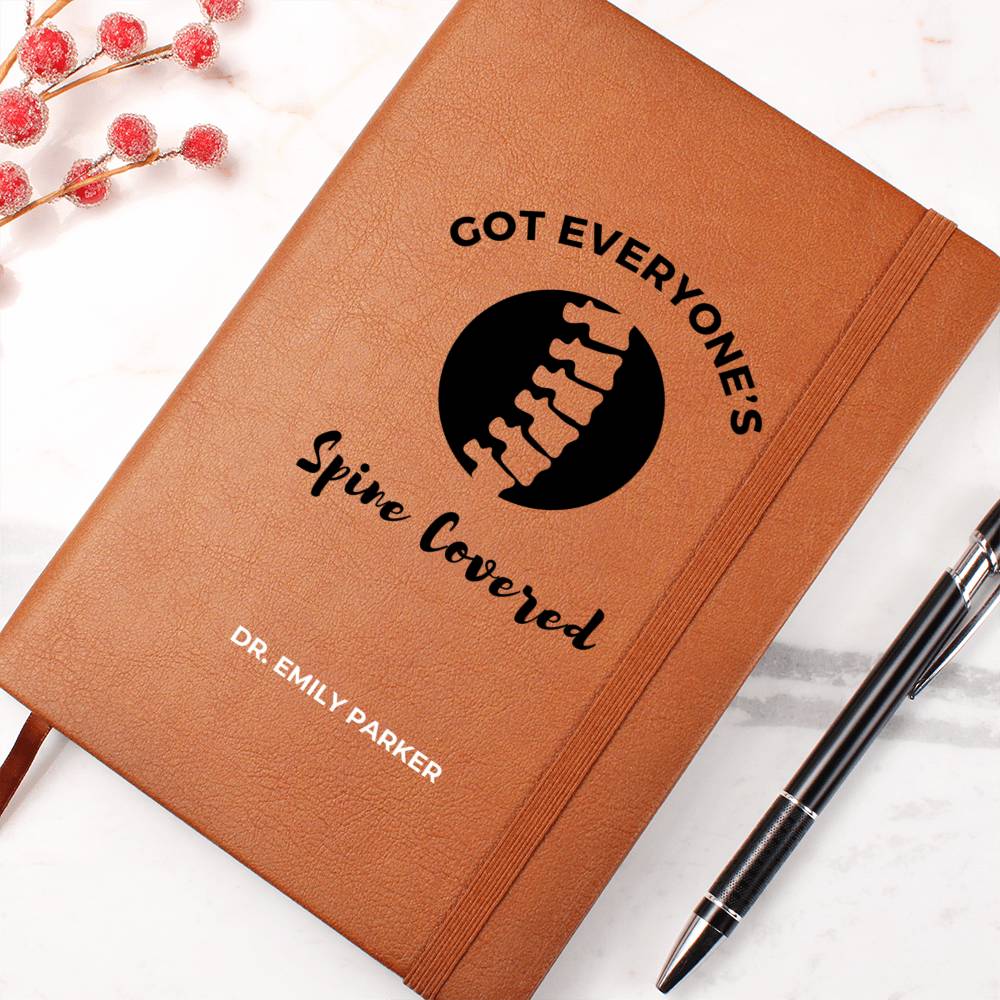 Personalized Chiropractic Journal, Chiropractor Gift for Chiropractor, Chiropractor Grad Gift, Chiropractor Notepad, Back Spine Doctor Decor
