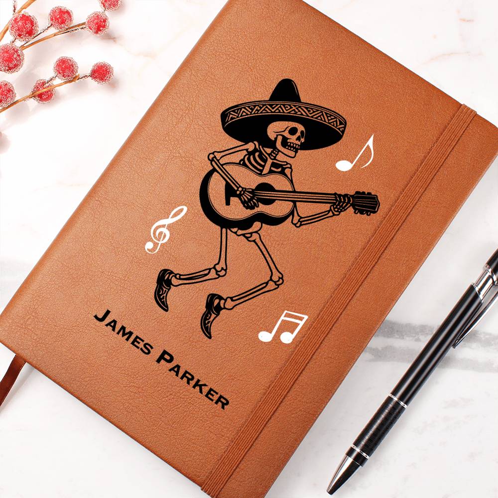Personalized Guitar Lyric Journal, Custom Songwriters Notebook Musician Song Diary Lyrical Writer Journal Writing Music Notebook Songwriting