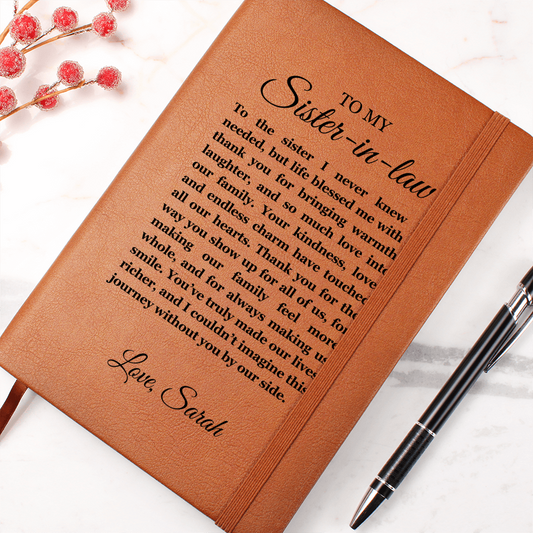 Birthday Gift for Sister in Law, Heartfelt Keepsake, Sister in law Journal, Sister in Law Appreciation, Thoughtful Sentimental Gift for Her
