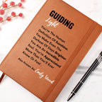 Guiding Light Journal, gift for a leader, inspirational teacher, coach, guest speaker, social worker gift, graduation gift, Difference Maker