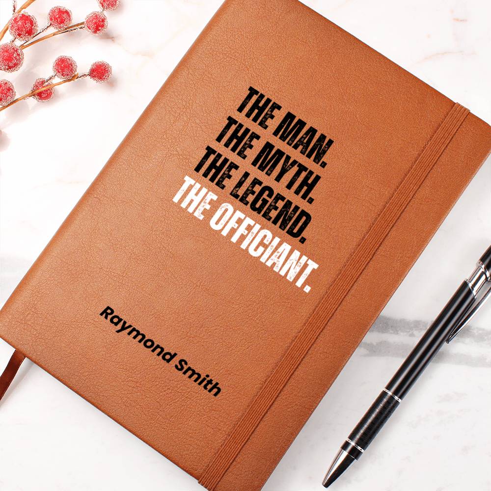 Personalized Wedding Officiant Book, Ceremony Journal, Speech Sermon Toast, thank you Pastor Host Gift, reverend notebook, wedding day gifts