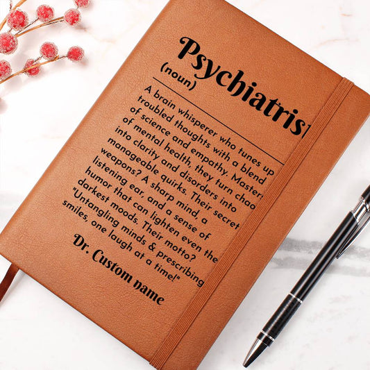 Funny Psychiatrist Gift - Psychiatrist Journal, Psychiatry Grad Notes, Gift for Psychiatrist, Graduate Graduation Gifts, Mental Health