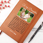 Personalised I Closed My Eyes Daughter Leather Journal Sentimental Keepsake Gift for Daughter Wedding Day Graduation Birthday Proud Mother