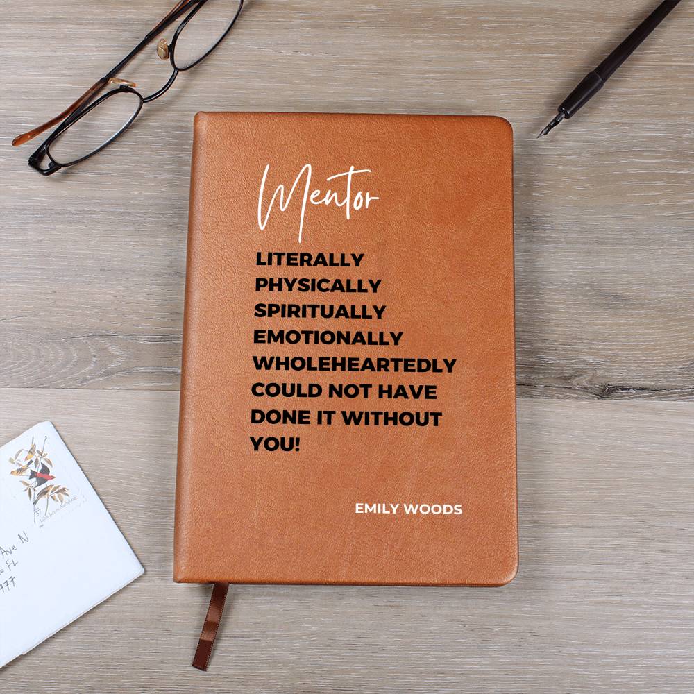 Personalized Mentor Journal, Manager gift, teacher gift, coach gift, speaker gift, social worker gift, Christmas gift for boss, leader gift