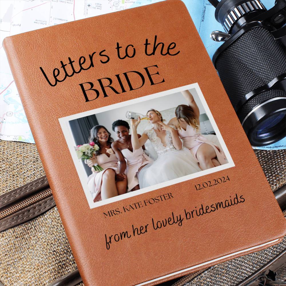 Letters to the Bride from Bridesmaids Personalised Bride's Name & Wedding Date Journal Best Friend Notebook Gifts Bridal Gifts Wedding Gift