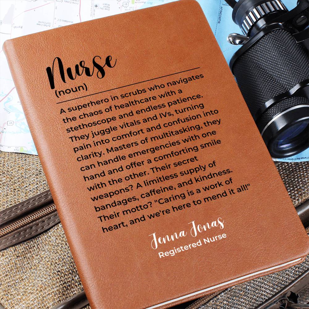 Personalized nurse gift, gift for nurse, nurse graduation gift journal, nurse retirement gift A5 diary, Custom Name Nurse Christmas gift