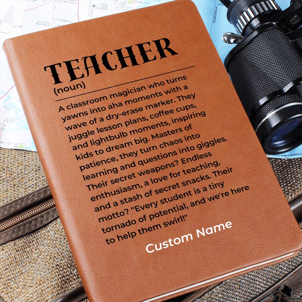 Personalized Teacher Retirement Gift, Coworker Journal Gifts for Women or Men, Appreciation Thank You Gift for Mentor, Teachers Day Gift