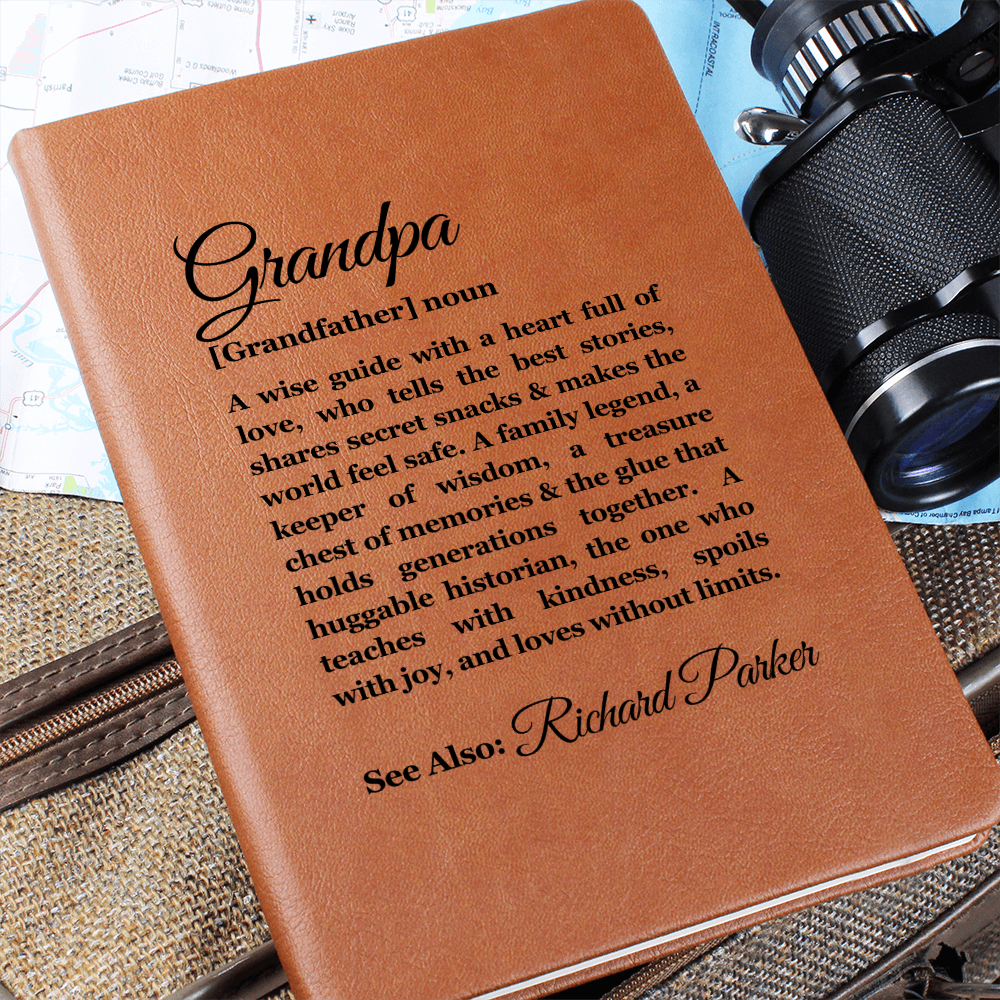 Gift For Grandfather, Grandpa Definition Meaning, Custom Journal For Him, Grandfather Christmas Gifts, Pop Pop Granddad Gifts for Birthday