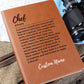 Custom name chef journal, Christmas Gift for Chefs, Kitchen wizard, Cooking Journal, Blank Recipe Book, Chef appreciation Culinary gift idea