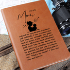 I Closed My Eyes Mom Leather Journal Sentimental Keepsake Gift for Mom Anniversary Wedding Day Gift Birthday Proud Daughter Proud Son Gifts