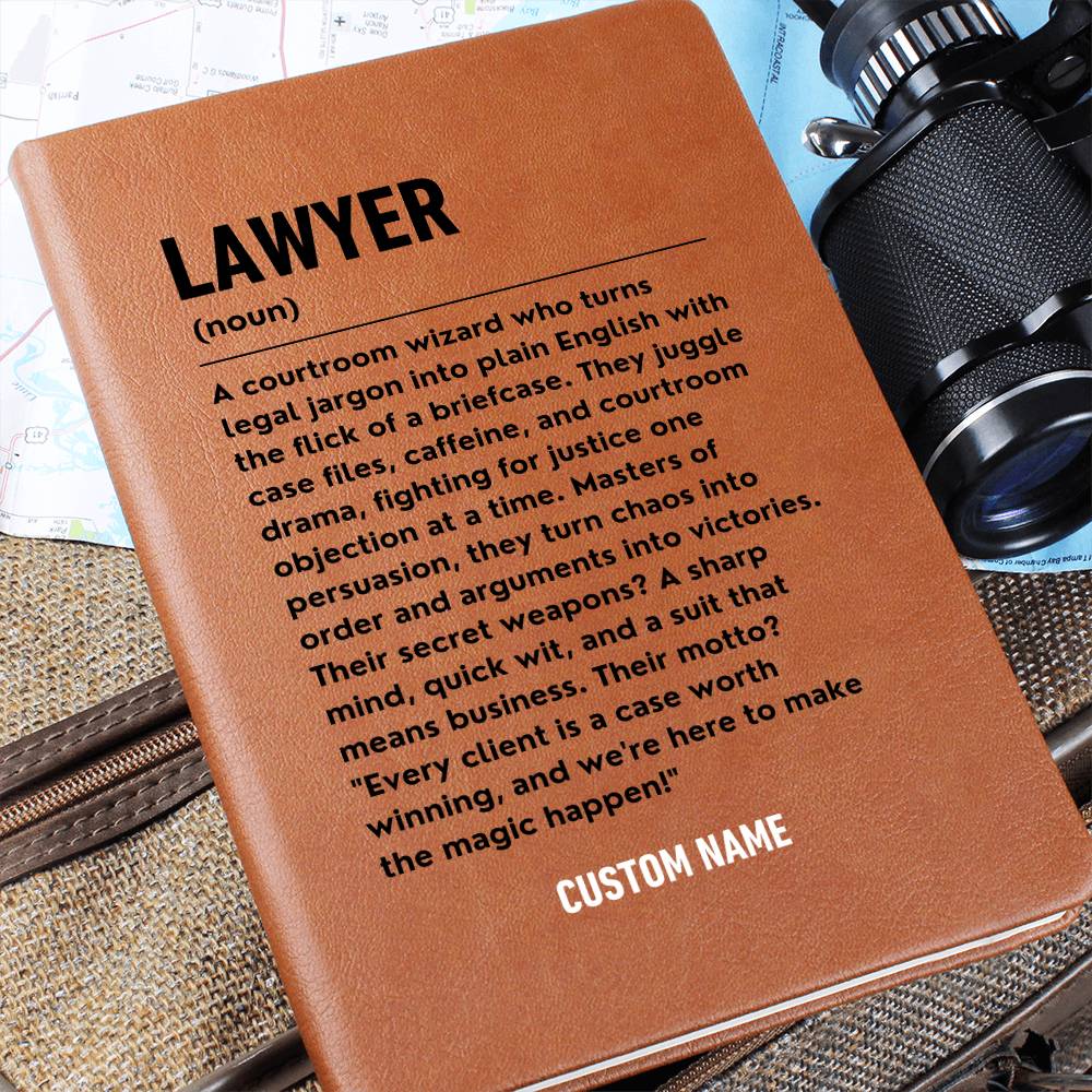 Personalised Lawyer Gift Journal, Law School Achievement Celebration, Graduation Gift for Lawyers To Be, Funny Surprise Gift For Lawyers