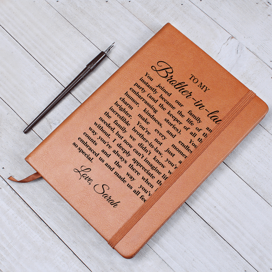 Birthday Gift for Brother in Law, Heartfelt Keepsake, Brother Journal, Brother in Law Appreciation, Thoughtful Sentimental Christmas Gift