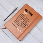 Guiding Light Journal, gift for a leader, inspirational teacher, coach, guest speaker, social worker gift, graduation gift, Difference Maker