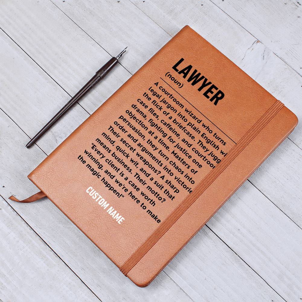 Personalised Lawyer Gift Journal, Law School Achievement Celebration, Graduation Gift for Lawyers To Be, Funny Surprise Gift For Lawyers
