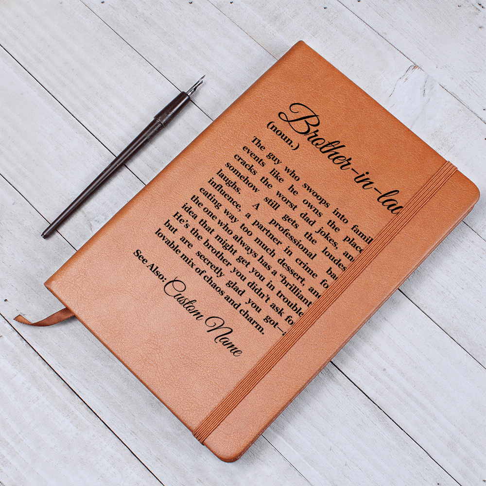 Birthday Gift for Brother in Law, Heartfelt Keepsake, Brother Journal, Brother in Law Appreciation, Thoughtful Sentimental Christmas Gift