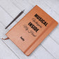 Musical Whispers Inside My Head Custom Name Journal, Song Lyrics Writer Gift, Personalized Song Writing Music Notebook, Musicians Lyric Gift
