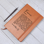 Personalized Fiancé Leather Journal, Fiancé Appreciation, Fiancé Birthday Gift, Sentimental Heartfelt Gift from Fiancée,Valentine's Day Gift