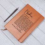 Personalized Nephew Leather Journal,Nephew Appreciation Gift, Nephew Birthday Gift,Heartfelt Keepsake,Nephew Gift from Aunt,Gift from Uncle