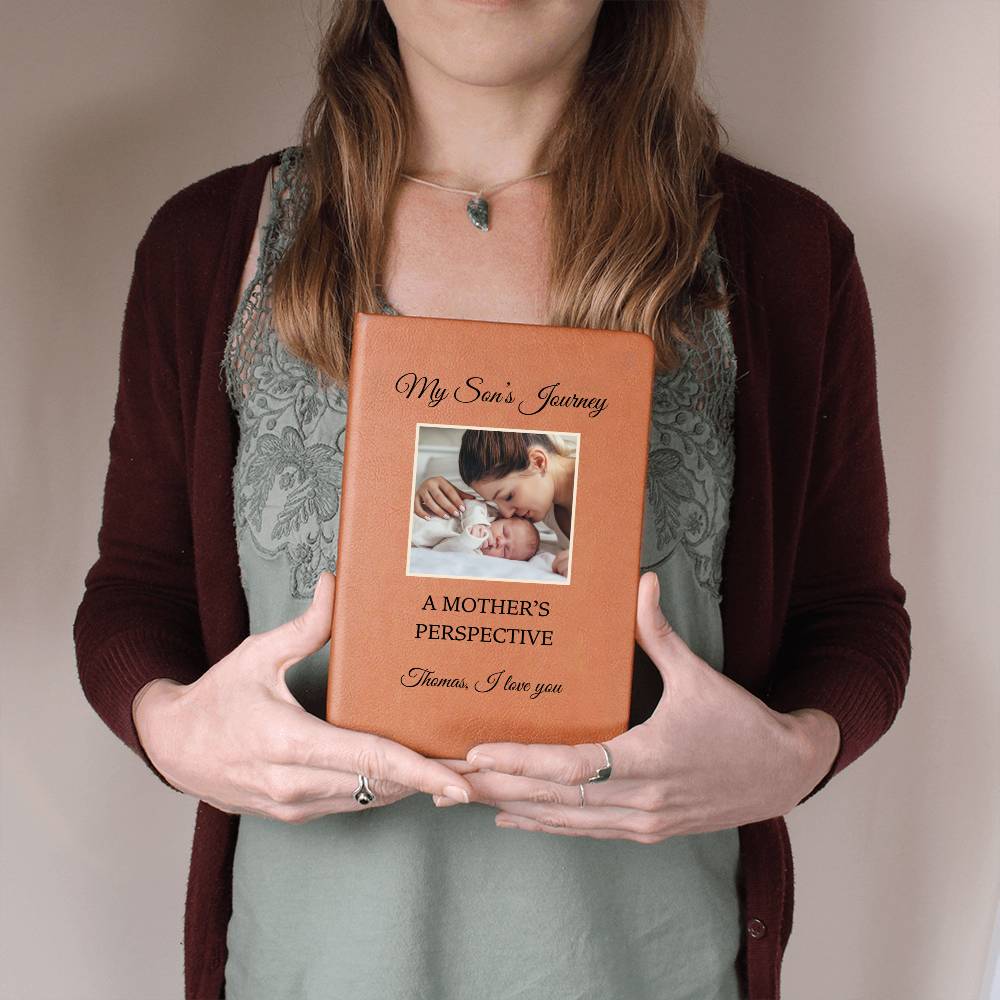 Letters To My Son Personalized Name Photo Notebook Custom Pregnancy Journal Baby Shower Gift for New Mom & Dad Boy Memory Book