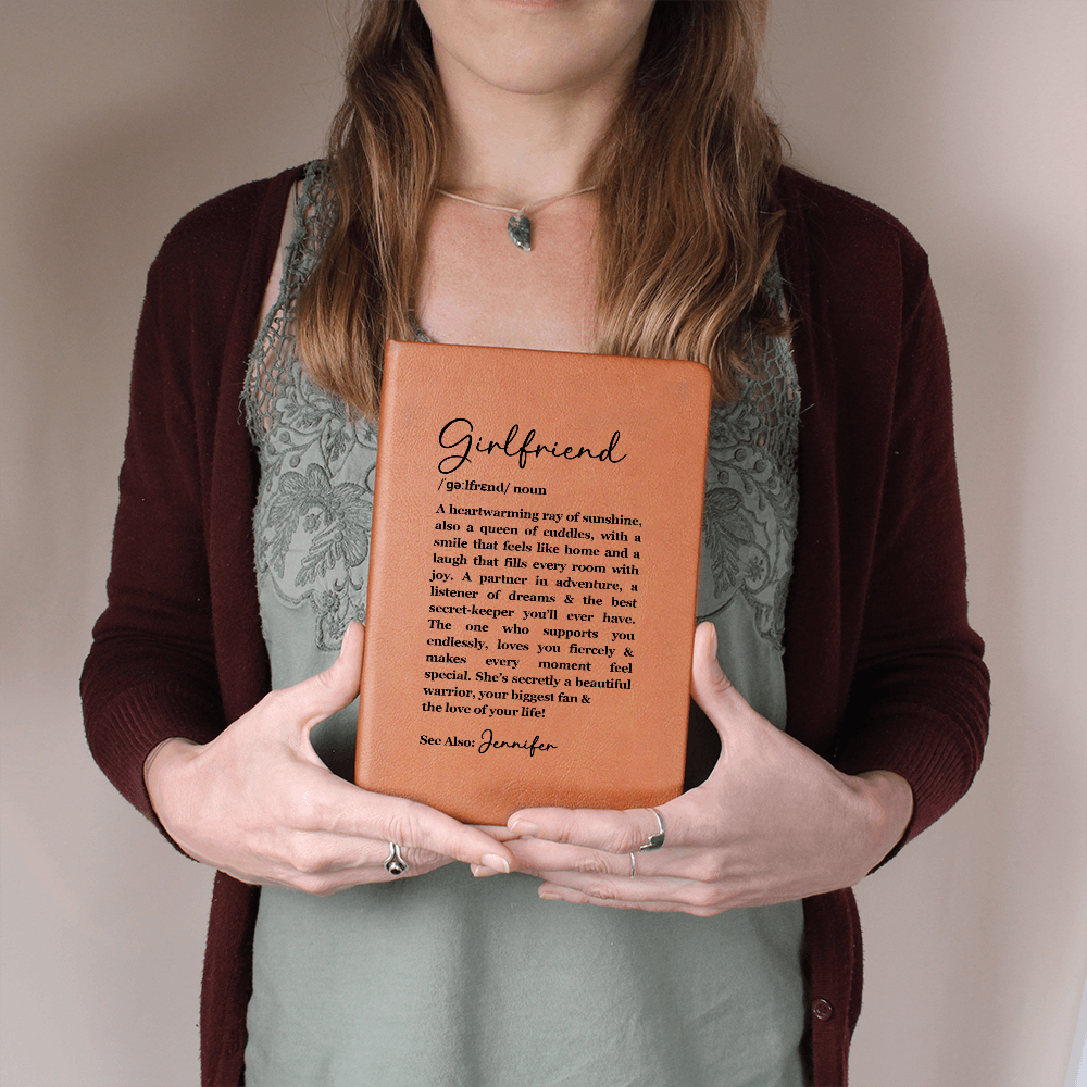 Sentimental Girlfriend Birthday gift from Boyfriend, Custom Leather Journal, Girlfriend Appreciation, Valentine's Day Gift for Girlfriend