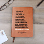 Graduation necklace journal congratulations degree gift idea grad hat and robe future stepping congratulatory milestone celebration