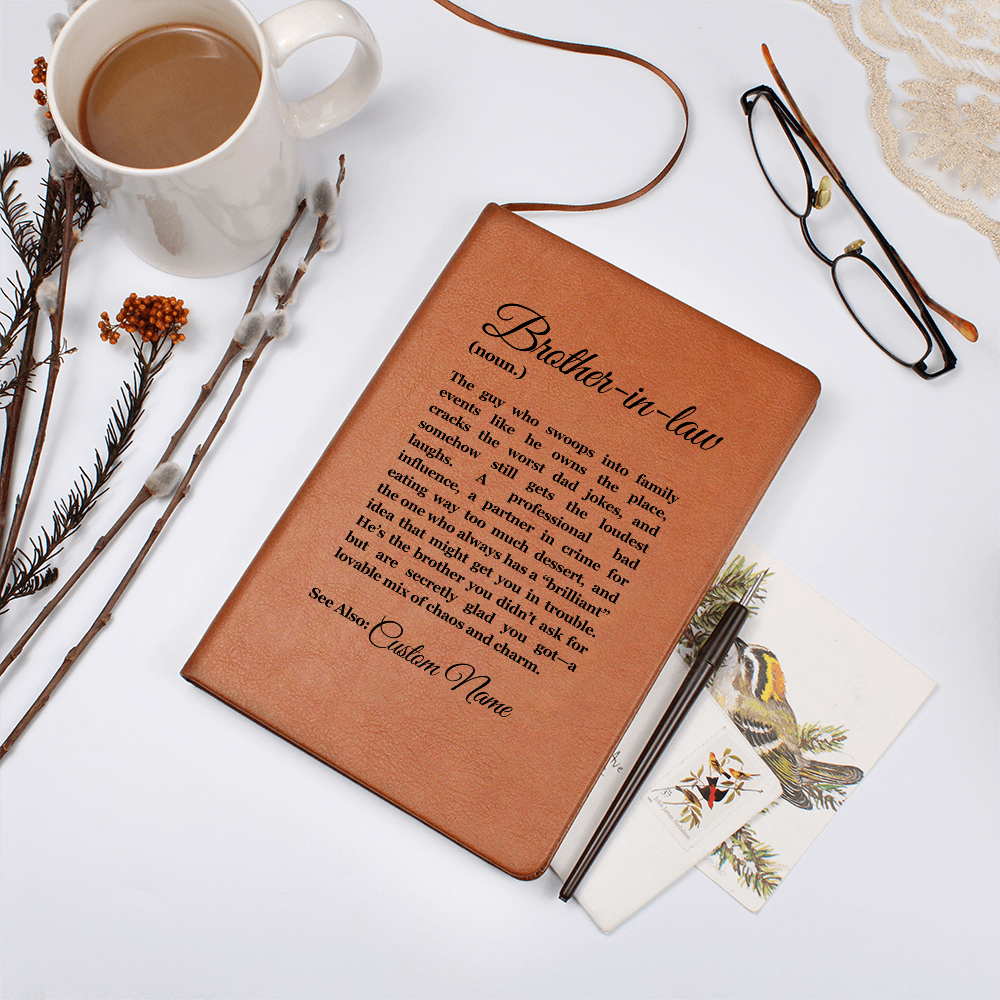 Birthday Gift for Brother in Law, Heartfelt Keepsake, Brother Journal, Brother in Law Appreciation, Thoughtful Sentimental Christmas Gift