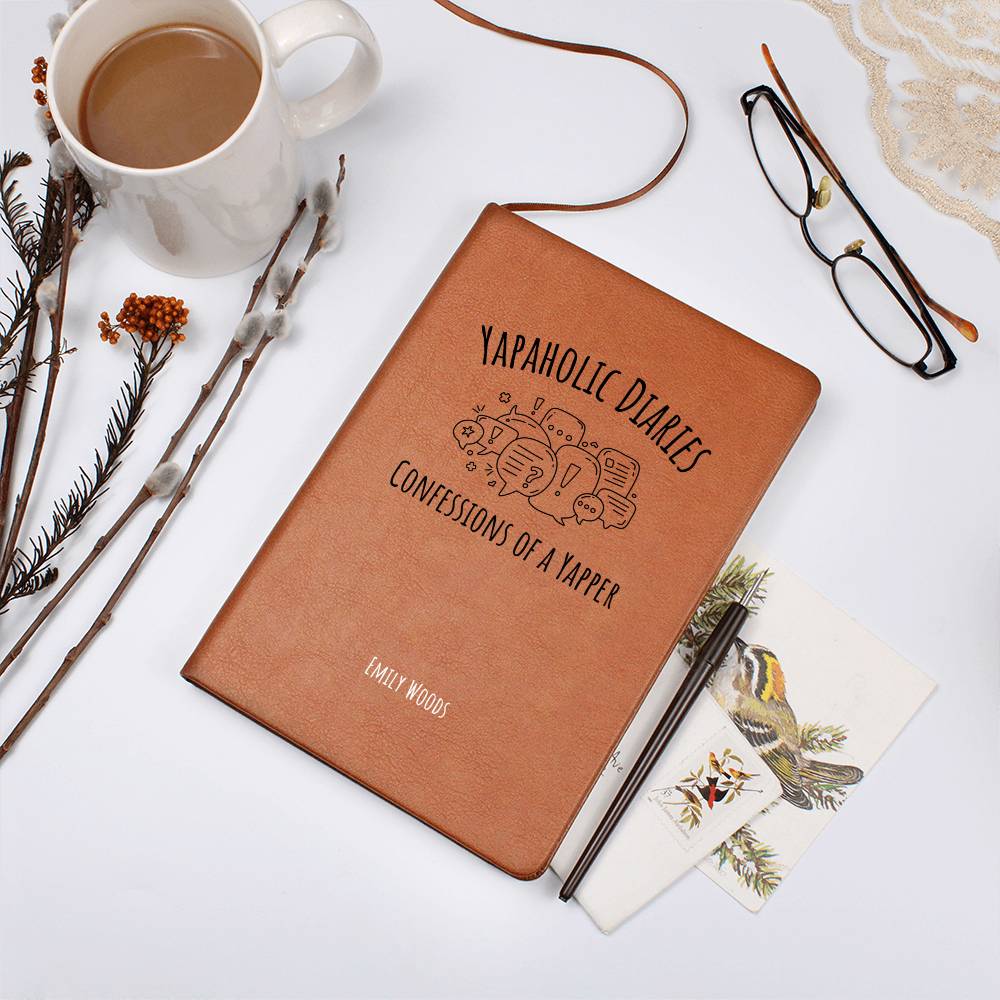Yapaholic Confessions Professional Yapper Journal Gifts For Her Gift For Friend Sarcastic Meme Tee Funny Y2K Certified Yapper Diary