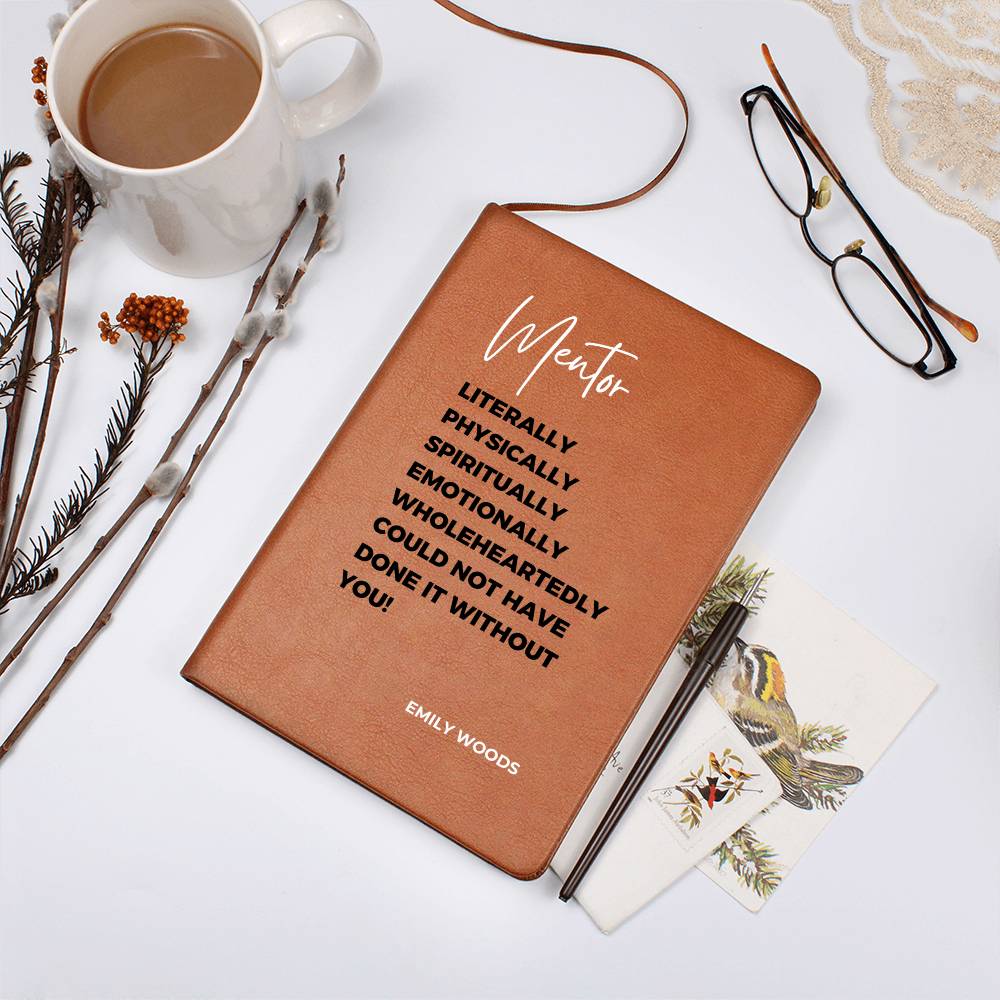 Personalized Mentor Journal, Manager gift, teacher gift, coach gift, speaker gift, social worker gift, Christmas gift for boss, leader gift