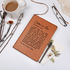 Leather Journal Gift for Father In Law, Birthday Gift for Him, Gift from Daughter in Law, Gift from Son in Law, Father in Law Appreciation