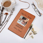 Letters To My Son Personalized Name Photo Notebook Custom Pregnancy Journal Baby Shower Gift for New Mom & Dad Boy Memory Book