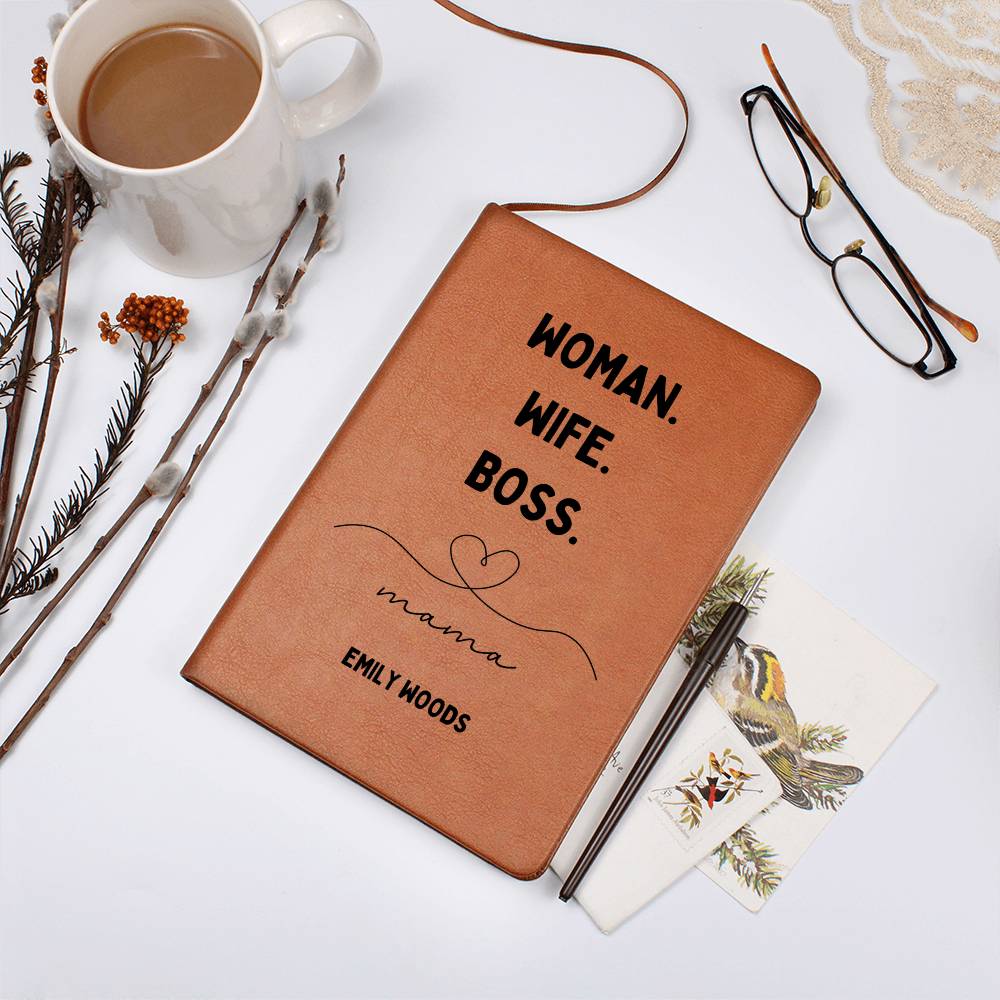 Woman Wife Boss Mama Journal Boss Lady, Boss Life Vibes Notebook Boss Mum Mother's Day Gift Boss Babe Boss Women Corporate Gifts for Manager
