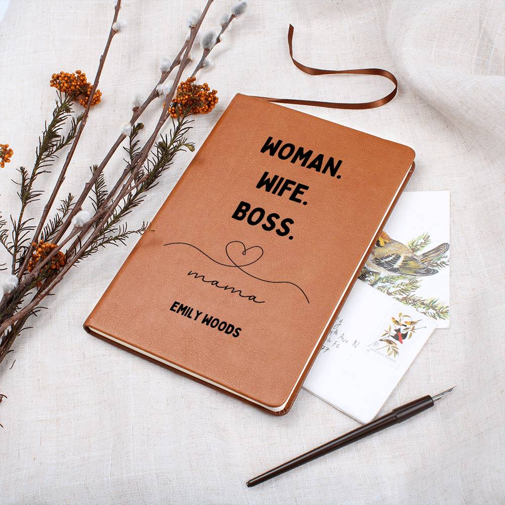 Woman Wife Boss Mama Journal Boss Lady, Boss Life Vibes Notebook Boss Mum Mother's Day Gift Boss Babe Boss Women Corporate Gifts for Manager