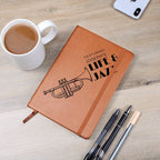 Saxophone Musician Gift, Custom Name Gift, Personalized Saxophone Journal, Saxophone Player, Saxophone Lover, Music Lover, Music Jazz Gift