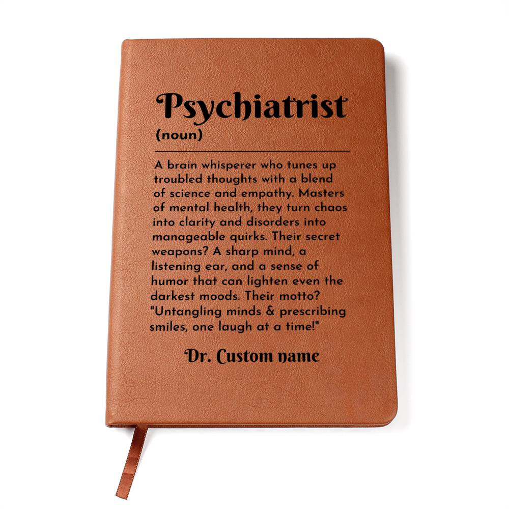 Funny Psychiatrist Gift - Psychiatrist Journal, Psychiatry Grad Notes, Gift for Psychiatrist, Graduate Graduation Gifts, Mental Health