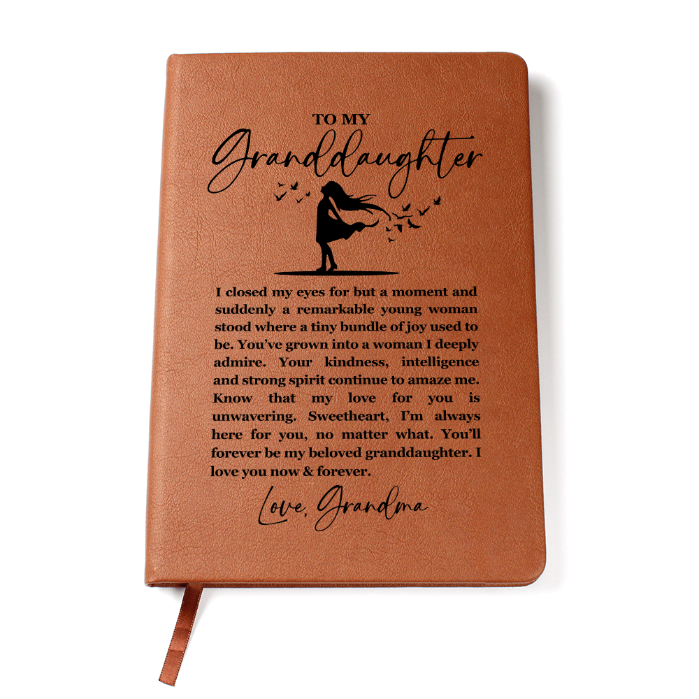 I Closed My Eyes Granddaughter Journal, Sentimental Keepsake Gift for Granddaughter, Graduation Birthday Wedding Day Gift Proud Grandmother