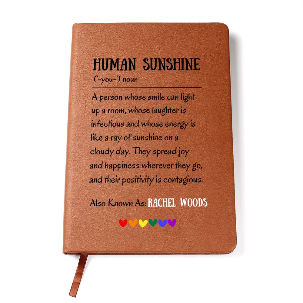 Human Sunshine Definition Gratitude Inspirational Motivational Gifts for Women Appreciation Gift for Teacher Friends Coworkers Doctor Nurse