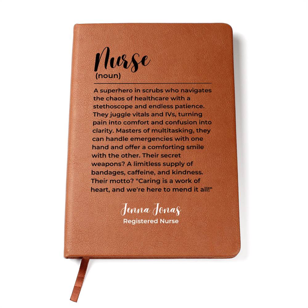 Personalized nurse gift, gift for nurse, nurse graduation gift journal, nurse retirement gift A5 diary, Custom Name Nurse Christmas gift
