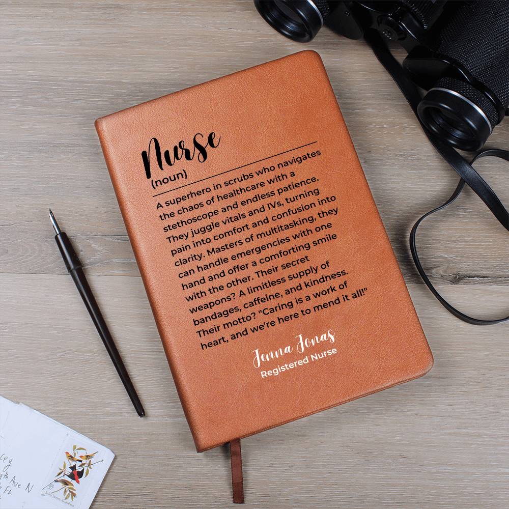 Personalized nurse gift, gift for nurse, nurse graduation gift journal, nurse retirement gift A5 diary, Custom Name Nurse Christmas gift
