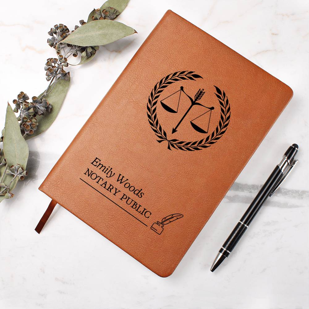 Gift for mobile notary, Loan Signing Agent Journal, Engraved Notary Journal,  Gift for Notary Public, Signing Service Journal, Mobile Notary,