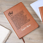 Custom name chef journal, Christmas Gift for Chefs, Kitchen wizard, Cooking Journal, Blank Recipe Book, Chef appreciation Culinary gift idea