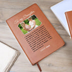 Personalised I Closed My Eyes Daughter Leather Journal Sentimental Keepsake Gift for Daughter Wedding Day Graduation Birthday Proud Mother