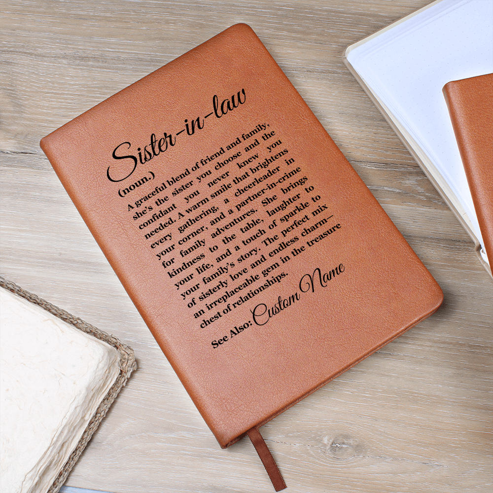 Birthday Gift for Sister in Law, Heartfelt Keepsake, Sister in law Journal, Sister in Law Appreciation, Thoughtful Sentimental Gift for Her