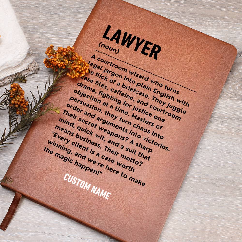 Personalised Lawyer Gift Journal, Law School Achievement Celebration, Graduation Gift for Lawyers To Be, Funny Surprise Gift For Lawyers